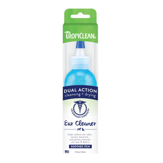 Tropiclean Dual Action Pet Ear Wash (4oz)