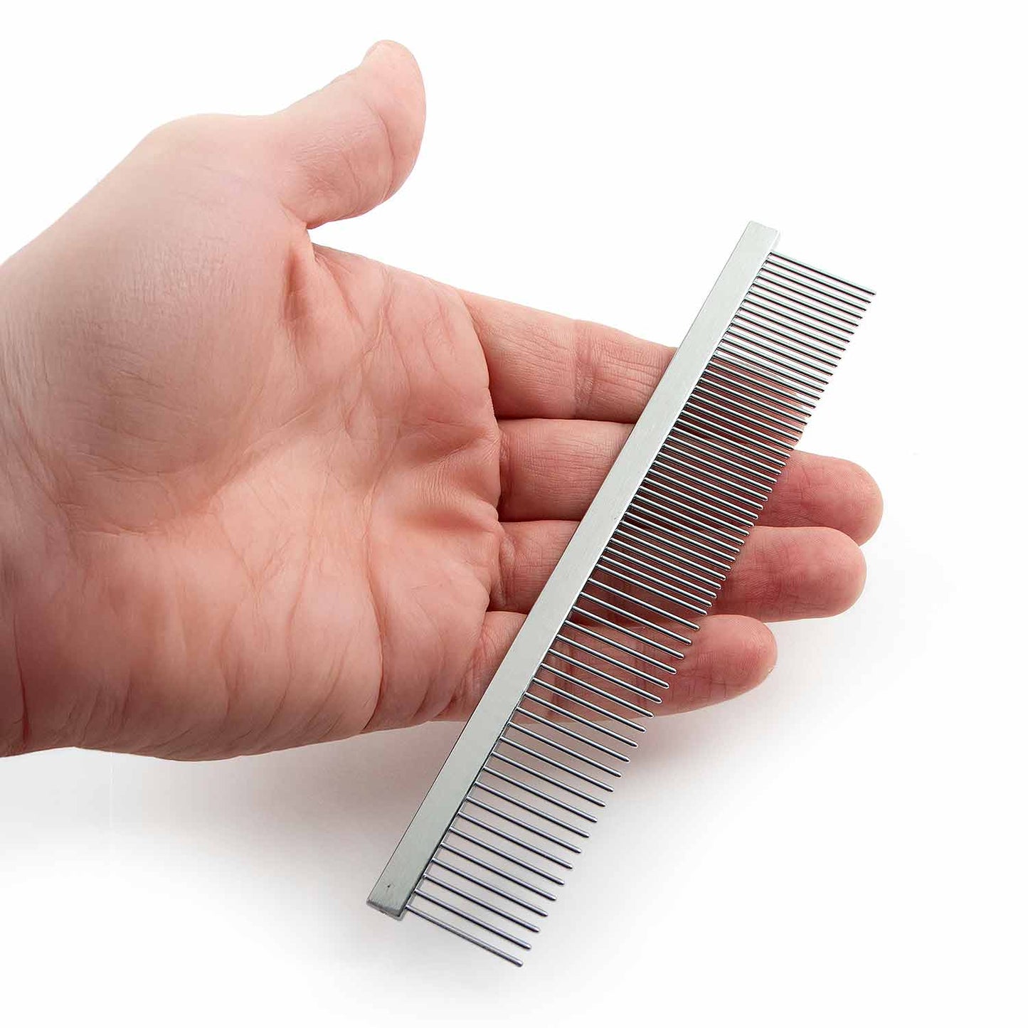 Fine & Wide Tooth Pet Comb for Removing Tangles and Loose Fur
