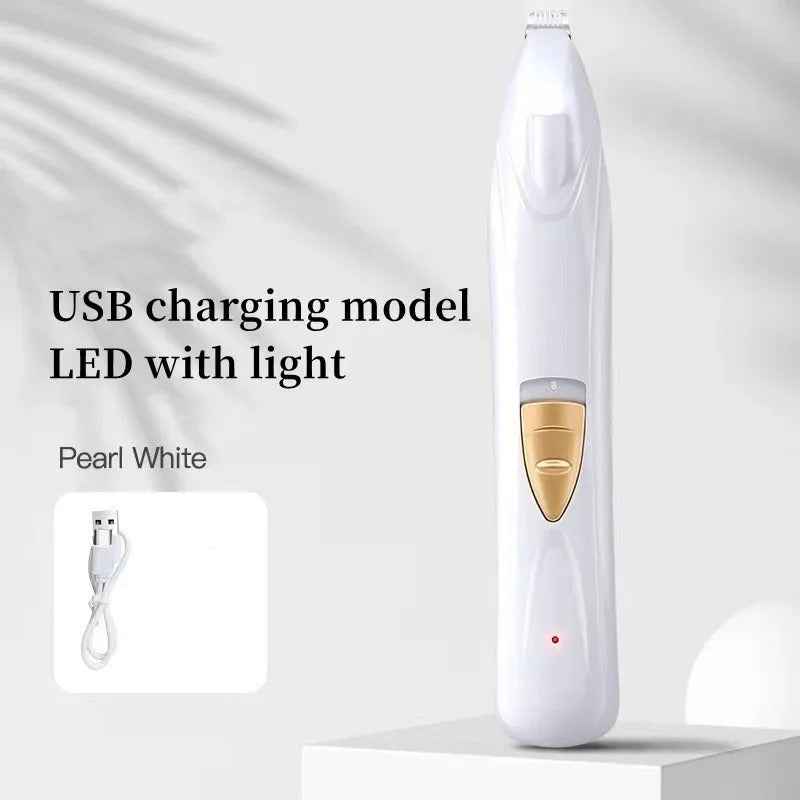 Rechargeable Dog & Cat Nail Grinder with LED Light | Quiet USB Pet Nail Trimmer