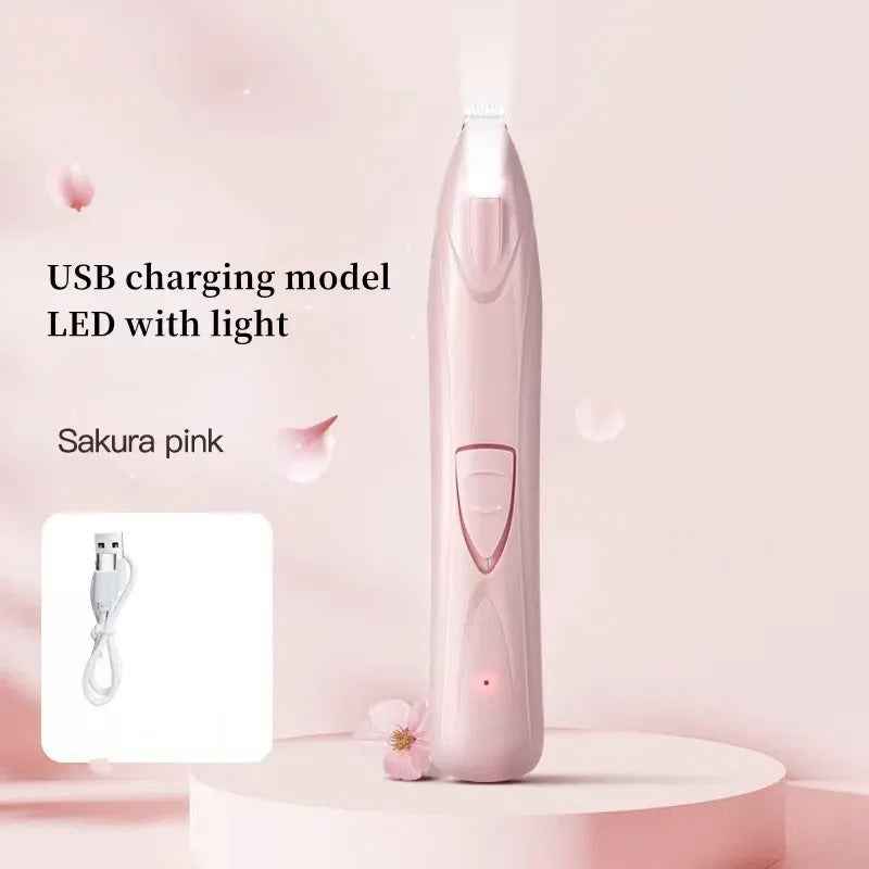 Rechargeable Dog & Cat Nail Grinder with LED Light | Quiet USB Pet Nail Trimmer