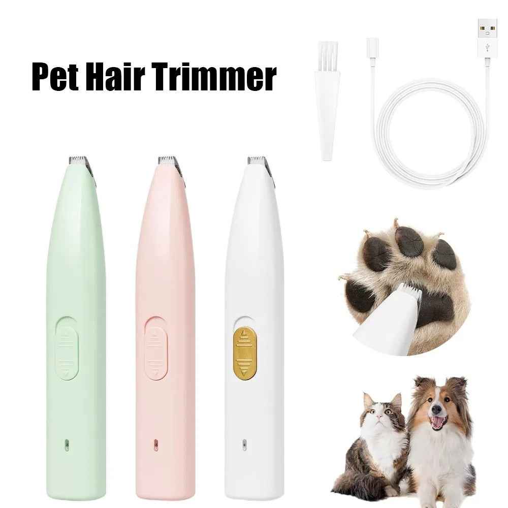 Rechargeable Dog & Cat Nail Grinder with LED Light | Quiet USB Pet Nail Trimmer