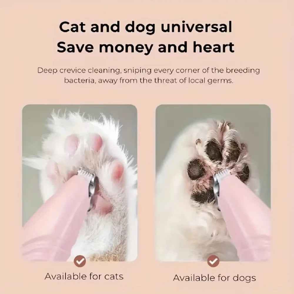 Rechargeable Dog & Cat Nail Grinder with LED Light | Quiet USB Pet Nail Trimmer