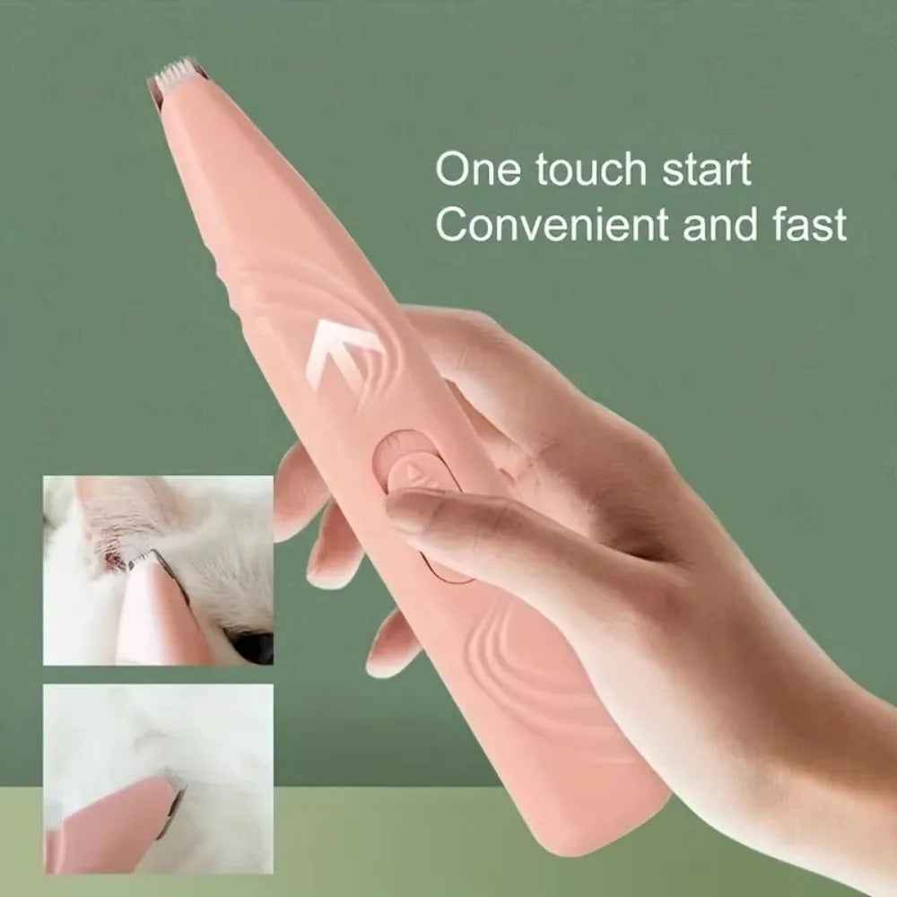 Rechargeable Dog & Cat Nail Grinder with LED Light | Quiet USB Pet Nail Trimmer