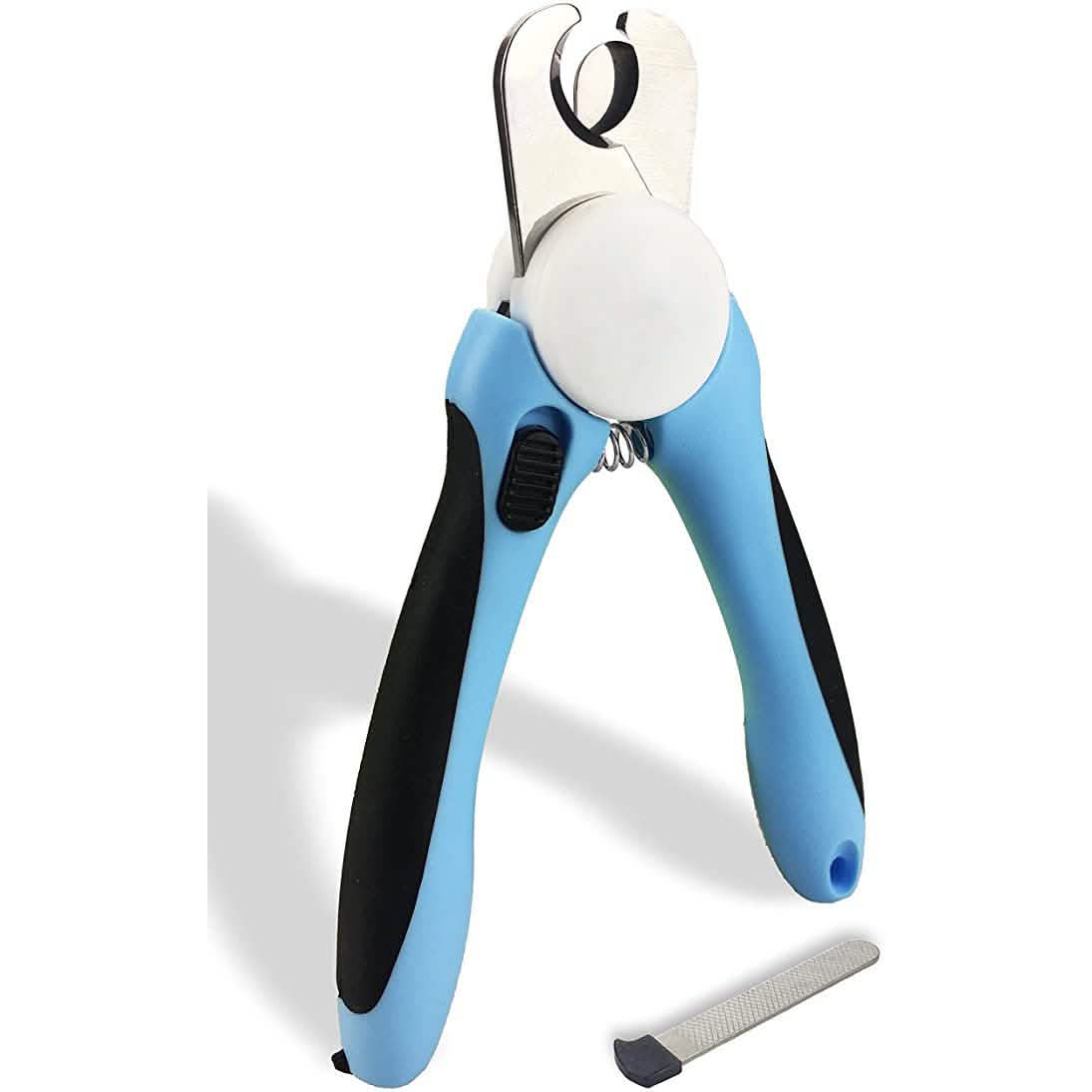Professional Dog & Cat Nail Clippers with Safety Guard & Built-In Nail File