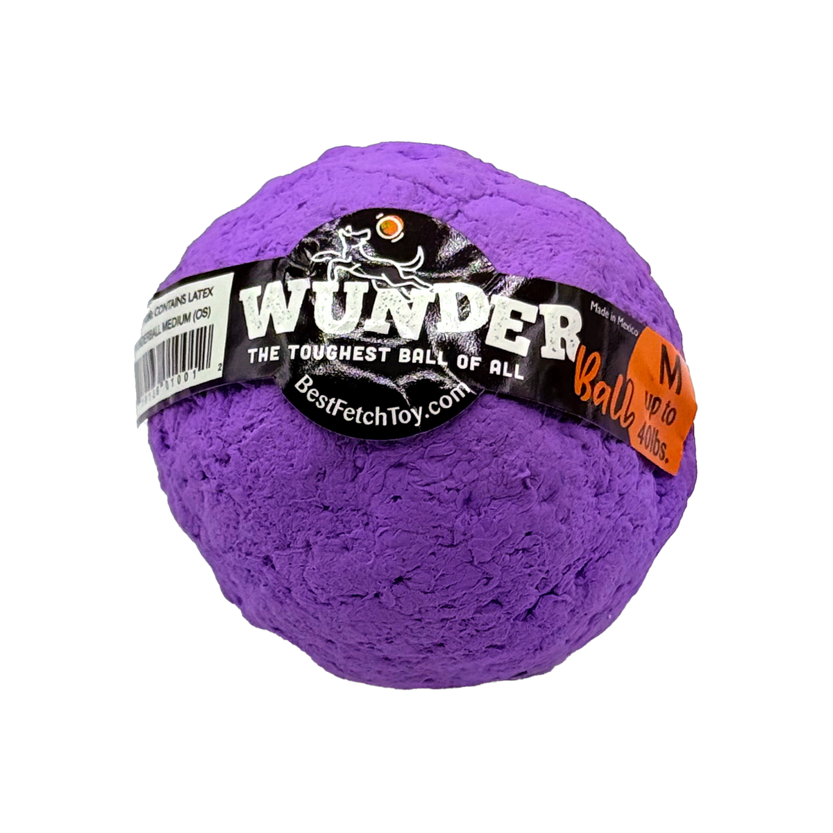 WUNDERball™ Natural Rubber Fetch Ball | Durable Floating Dog Toy for Aggressive Chewers