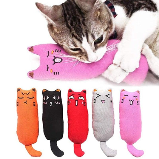 Catnip Plush Crinkle Cat Toy | Interactive Chew & Dental Toy for Cats