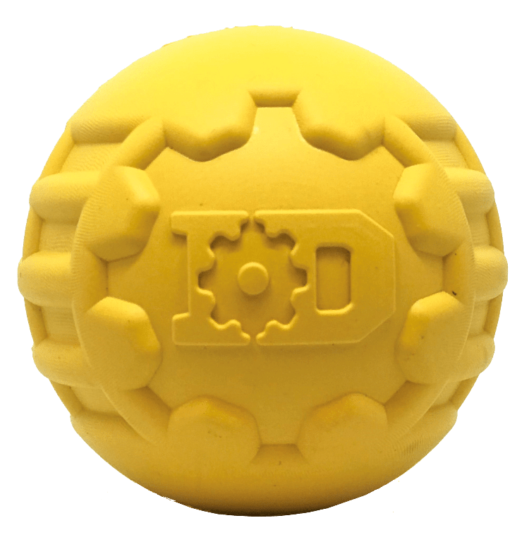 Industrial Heavy-Duty Dog Ball | USA-Made Natural Rubber Treat Dispensing Chew Toy