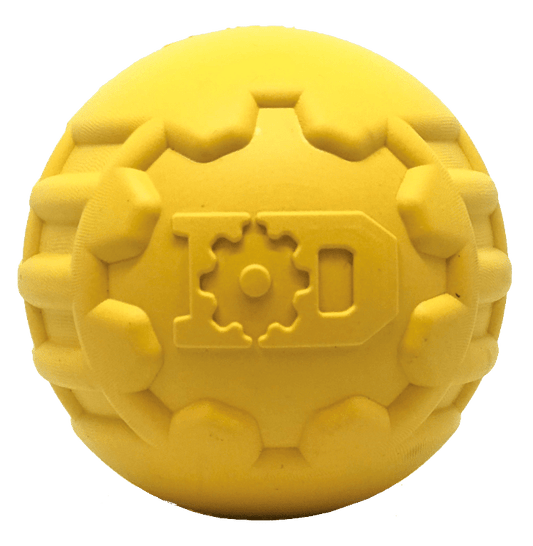 Industrial Heavy-Duty Dog Ball | USA-Made Natural Rubber Treat Dispensing Chew Toy