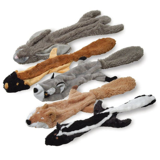 Jeffers Thinnies 21-Inch Unstuffed Plush Dog Toy | Floppy Squeaky Tug Toy with Optional Rope