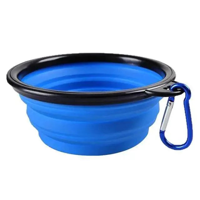 Collapsible Pet Travel Bowl for Dogs & Cats (Portable Silicone)