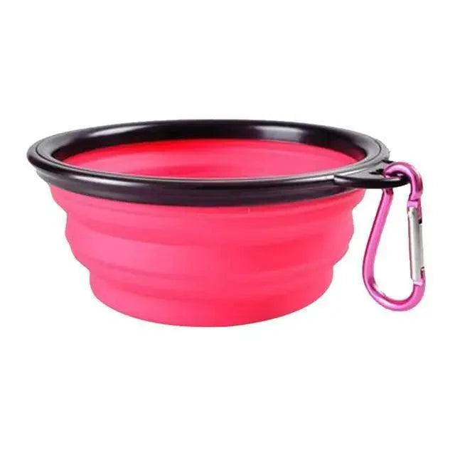 Collapsible Pet Travel Bowl for Dogs & Cats (Portable Silicone)
