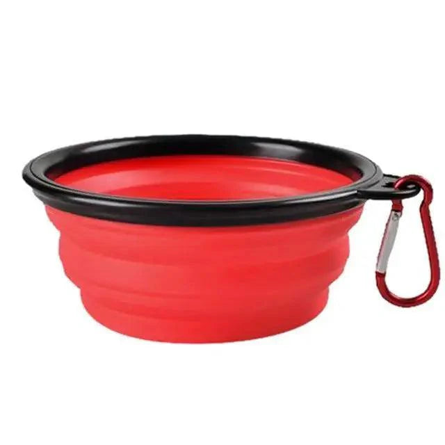 Collapsible Pet Travel Bowl for Dogs & Cats (Portable Silicone)