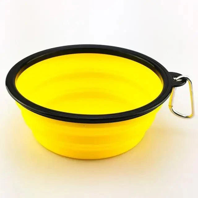 Collapsible Pet Travel Bowl for Dogs & Cats (Portable Silicone)
